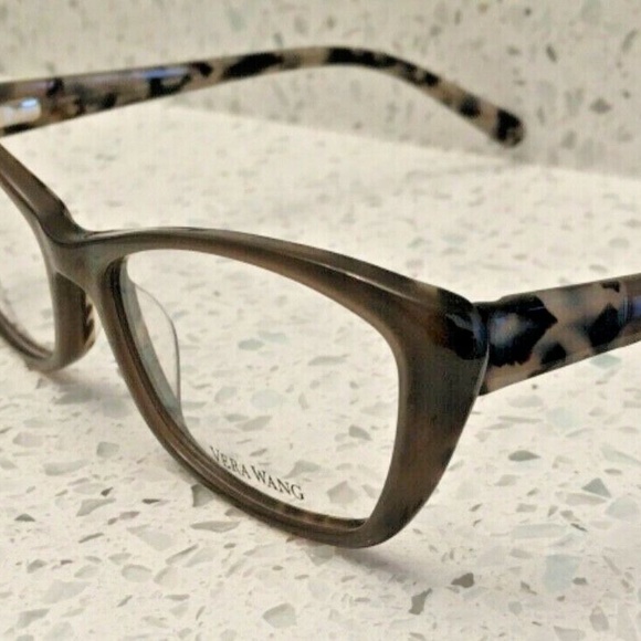 Vera Wang V384 Cat Eye Animal Print Brown Frames - Picture 1 of 15